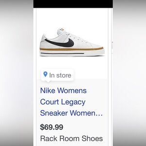 Nike Women's White and Black Sneakers